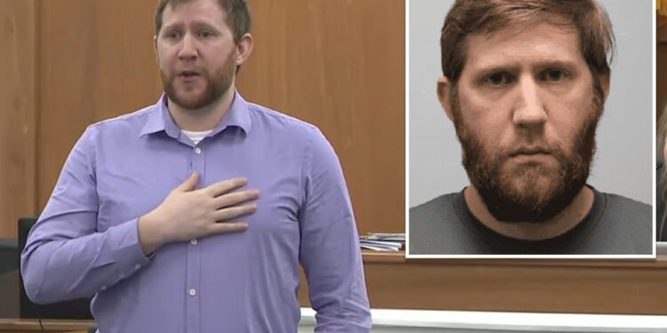 Disgraced Tennessee middle school teacher who filmed students in locker room whimpers in court after hearing victim’s parent’s testimony