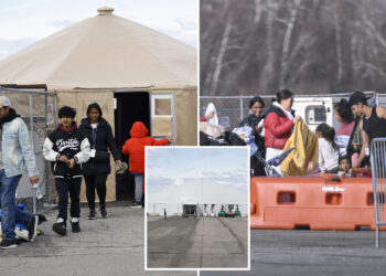 Feds extend lease for migrant tent city in Brooklyn