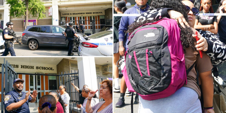 NYC school goes into lockdown over report of gunman leaving shaken parents railing against phone ban