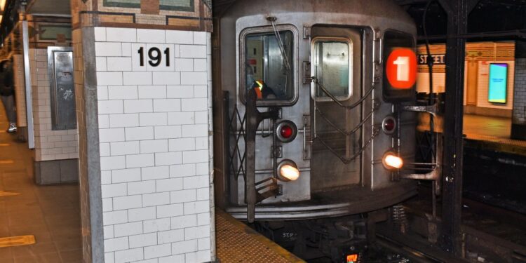 A subway rider was stabbed by a man while on a 1 train approaching 191st Street station in Washington Heights.