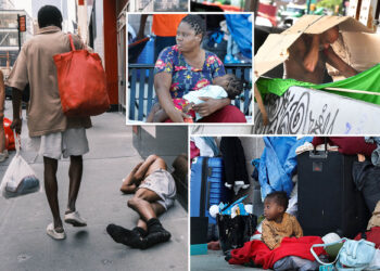 US homelessness explodes after hitting record last year as migrants flood streets