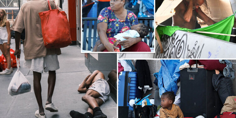 US homelessness explodes after hitting record last year as migrants flood streets