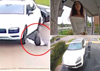 Woman runs over Toronto man with own Porsche in vehicle theft