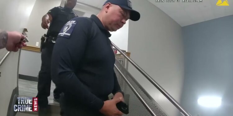 Cop is caught red-handed with the green