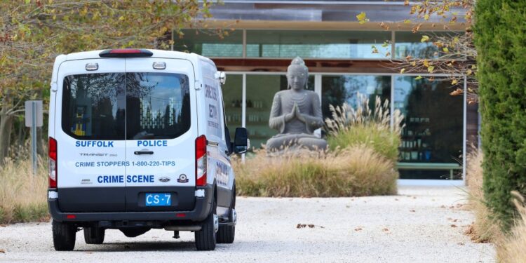 Suffolk County Crime Scene investigates the homicide of Sabina Rosas, 33, Rosas was found dead in a room at the Shou Sui Ban House at 337 Montauk Highway in Water Mill, NY.