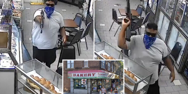 Rifle-wielding thief terrorizes NYC bakery in stickup fail