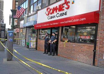 A dead baby was found inside the bathroom area of Sophie's Cuban Cuisine in lower Manhattan around 10:00 AM this morning