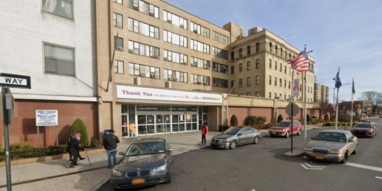 A photo of Brookdale Hospital.