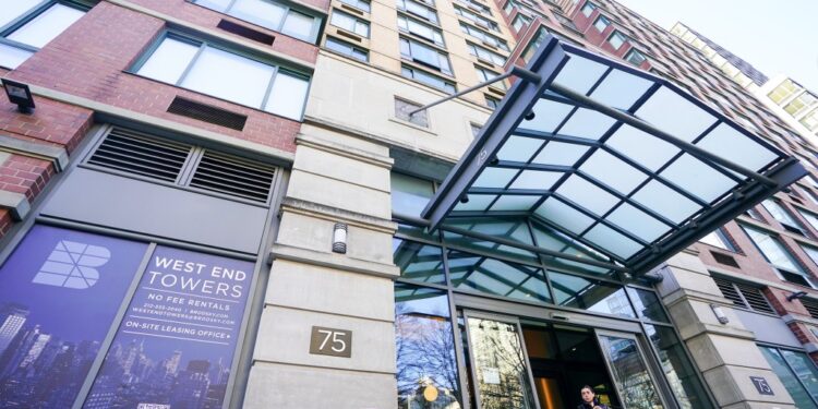 The facade of the Upper West Side building.