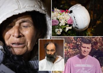 Mother of construction worker slain by unhinged NYC stabber breaks down at vigil