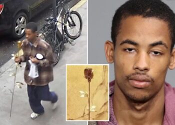 NYC thief, Deikel Alcantara, accused of stealing gold-plated 9/11 memorial rose, laughs at arraignment