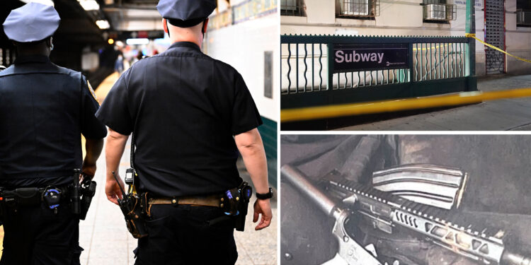 Trespasser with loaded rifle busted, 2 slashed – including man fighting with teen over seat – in NYC subway mayhem: cops