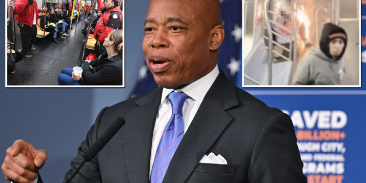 Adams claims subway violence -- including horrific arson attack -- 'overshadowed' NYC's 2024 success on transit crime