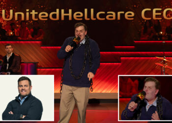 Comedian Tim Dillon plays ‘ghost’ of UnitedHealthcare CEO Brian Thompson in Netflix roast
