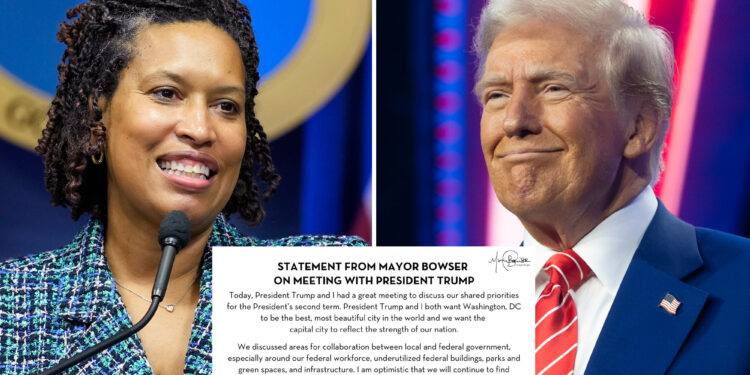DC mayor is optimistic after 'great meeting' with Trump -- who threatened federal takeover of the district