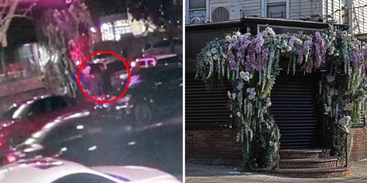 Innocent NYC restaurant worker left brain-dead after disgruntled patron opens fire in caught-on-video drive-by