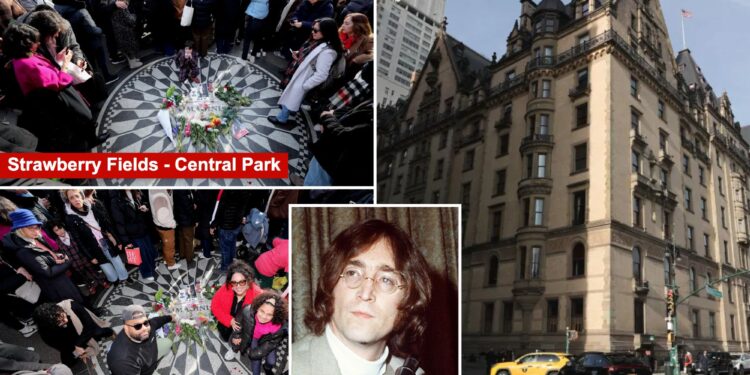 John Lennon fans gather at Strawberry Fields to remember fallen idol, who was murdered 44 years ago