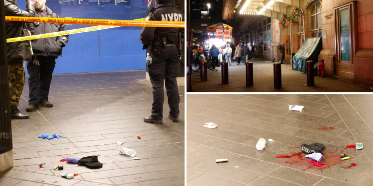 NYC maniac slashes 2 people at Grand Central subway station in separate attacks on Christmas Eve