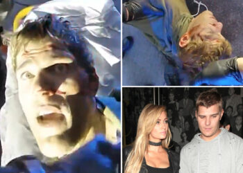 Paris Hilton’s ex-fiancé Chris Zylka arrested after bloody brawl with cops following alleged attempted carjacking, wild bodycam footage shows