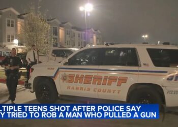 A 25-year-old man shot three boys who tried to rob him, cops said.