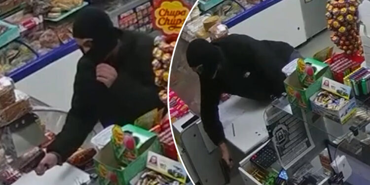 Drunk thief attempts to hold up store with toy gun (Video)