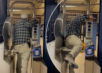 MTA’s new subway spikes fail to deter turnstile jumpers at NYC station