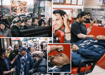 Mayor Adams gets eyebrows threaded in visit to NYC 'Market of Sweethearts' he says has been cleaned up of crime, prostitution