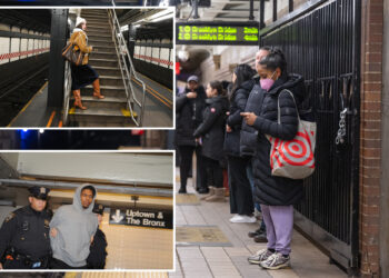 NYC straphangers hug the walls inside subway stations in wake of spiraling transit crime