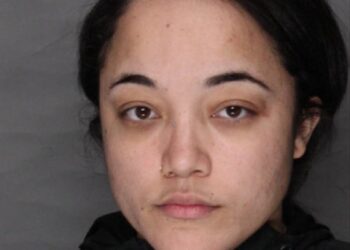 Chazzity Candelario, 33, was arrested on Monday and slapped with child endangerment-related charges.