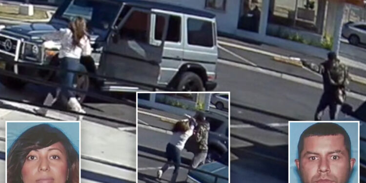 California woman chased, fatally shot in parking lot: video