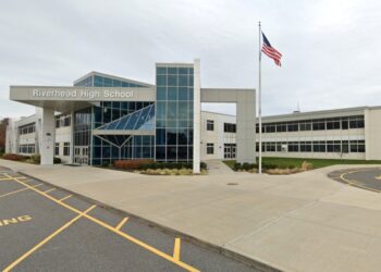 Riverhead High School is shown.