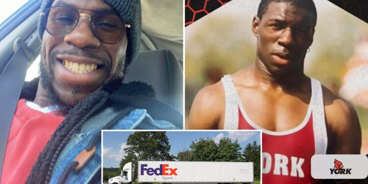 FedEx driver was looking at phone before fatal crash that killed ex-NY track star and 2 kids: report
