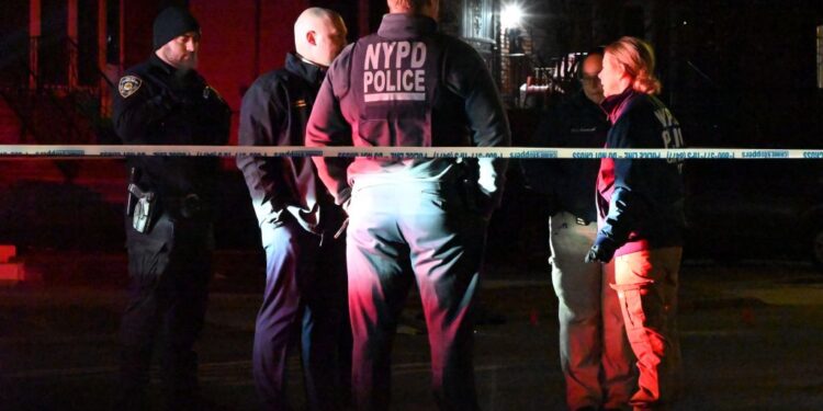 Officers responded to the home after a call about a fight in-progress.