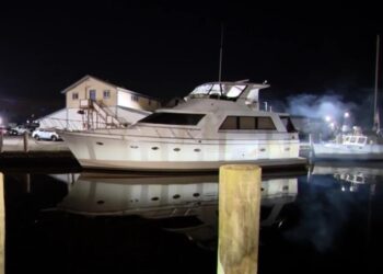 A photo of the boat Emmarae Gervasi's was rescued from.