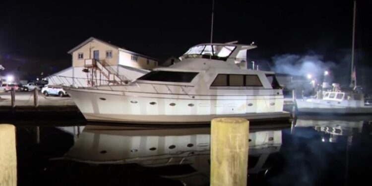 A photo of the boat Emmarae Gervasi's was rescued from.