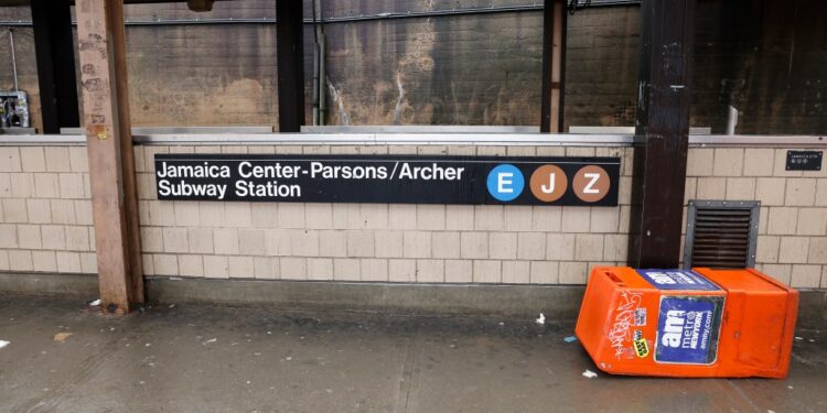 Jamaica Center - Parsons/Archer subway station in Queens, NY, during the daytime