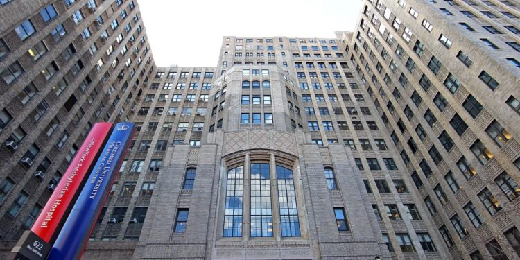 A general view of the exterior of Columbia University Medical Center at NewYork-Presbyterian Hospital on February 23, 2012 in New York City.