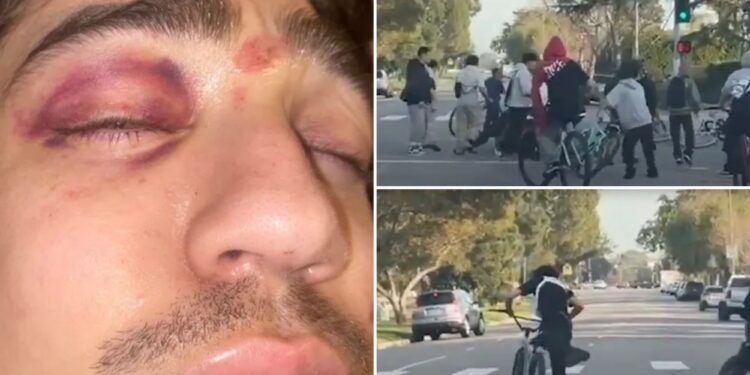 LA driver attacked by mob of teen bicyclists speaks out; 2 suspects arrested