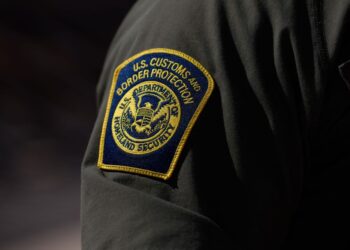Patch on US Customs and Border Protection officer