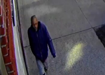 An unidentified suspect in a random attack on a Bronx street is seen in surveillance video released Monday, March 24, 2025 by DCPI. A 63-year-old woman was knocked unconscious when a man slugged her, unprovoked, in broad daylight Friday in front of 2260 University Ave. in University Heights.