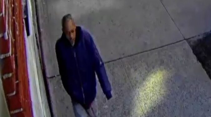 An unidentified suspect in a random attack on a Bronx street is seen in surveillance video released Monday, March 24, 2025 by DCPI. A 63-year-old woman was knocked unconscious when a man slugged her, unprovoked, in broad daylight Friday in front of 2260 University Ave. in University Heights.