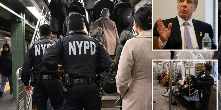 NYC mayoral hopeful Andrew Cuomo proposes boosting subway cops to level not seen since '90s