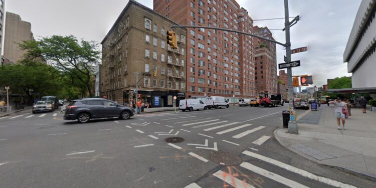 The crash happened at West 13th Street and 7th Avenue just after 7 a.m.
