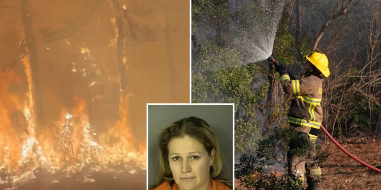 South Carolina woman, Alexandra Bialousow, arrested for igniting massive wildfire in Myrtle Beach area