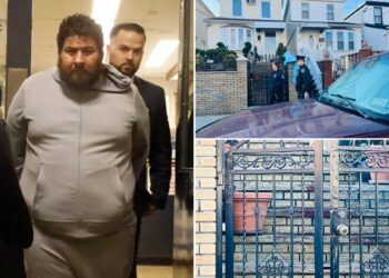 Woman with electrical cord around neck found on Queens stoop, landscaper busted: sources