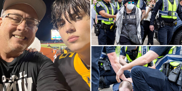 Austin Metcalf's dad trashes 'Protect White Americans' protesters who held rally for slain teen: 'They don't give a s--t about my family'