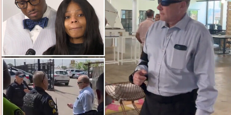 Dad of slain teen Austin Metcalf escorted out of press conference held by accused killer Karmelo Anthony's parents