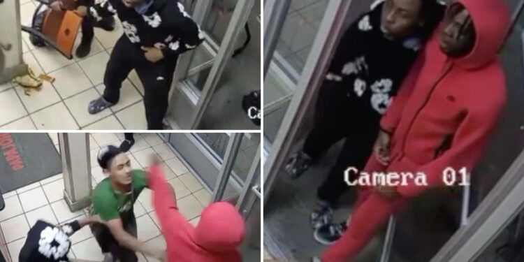 Disturbing footage shows teen trio pummeling NYC Papa John's worker