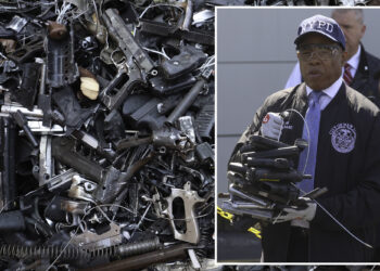 NYC crushes 3,600 seized guns in wood-chipper machine one day after death of innocent grandma