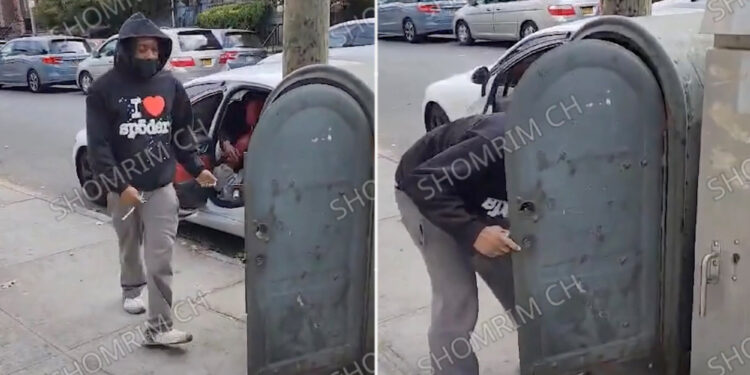 NYC mail thief, 20, busted for raiding USPS box in brazen caught-on-video heist: officials
